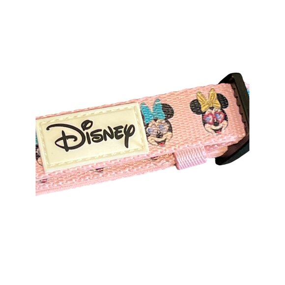 Disney Sassy Woof Minnie Mouse Adjustable Dog Collar Pink Pet Size Medium NWT - Picture 4 of 5